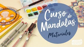 Curso de mandalas 27  Materiales necesarios para hacer un mandala [upl. by Bettye532]