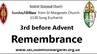 Remembrance Sunday 10 November 2024 1130am Sung Eucharist  St Margarets Renfrew [upl. by Apeed]