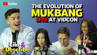 MatPat amp Friends Explore the Eras of Mukbang LIVE vidcon  Like amp Describe Podcast 8 [upl. by Meil]