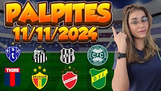 ⚽ ANALISESPALPITES DE FUTEBOL DIA 11112024  ANÁLISE COMPLETA GOLS e ESCANTEIOS [upl. by Secnirp]