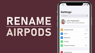 How To Rename Your AirPods on iPhone [upl. by Nivan]