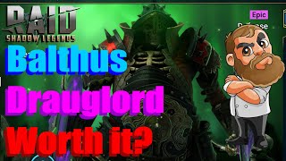 Raid Shadow Legends Balthus Drauglord Champion Review [upl. by Oznola782]