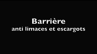 Barrière antilimaces et escargots efficace à 999 tutoriel [upl. by Xeno]