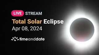 LIVE Total Solar Eclipse Great North American Eclipse  April 8 2024 [upl. by Neetsuj]