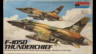 148 Monogram F105D Thunderchief Kit 5812 [upl. by Aryajay918]