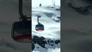 Epic Skiing Adventure amp Scenic Cable Car Ride in the Swiss Alpsshortsviral mountainexplorer [upl. by Reppiks]