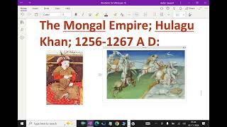 The Mongal Empire    Hulagu Khan 12561267 A D   78 mongalempire hulagukhan upsce ias [upl. by Amaso]