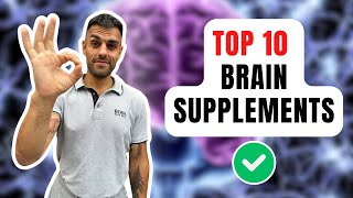 Top 10 Supplements to Improve Your Brain Function [upl. by Albright]