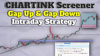 Gap Up and Gap Down Intraday Strategy  How to Use Chartink Screener for Intraday Trading [upl. by Gladis]