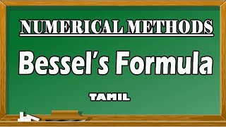 Bessels Formula in Tamil  Using Bessels Formula to find value  Numerical Methods [upl. by Llenrev303]