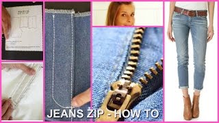 Denim Zipper Installation Guide  Easy DIY Tutorial [upl. by Edbert]