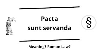 Pacta sunt servanda  quotAgreements must be keptquot principle of law [upl. by Udale38]