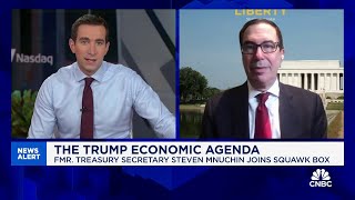 Former Treasury Secretary Mnuchin Tariffs need to be used to get counterparties back to the table [upl. by Lahcsap]