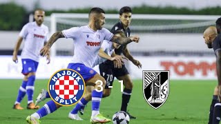 Hajduk vs Vitoria Guimaraes 3  1  SVI GOLOVIALL GOALS  SAŽETAK HD  Conference league 482022 [upl. by Ateekram]