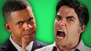 Epic Rap Battles Of History  Behind the Scenes  Barack Obama vs Mitt Romney [upl. by Nnawtna]