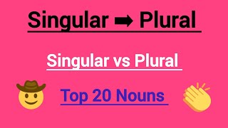 singular plural nouns l singular plural number l Singular Plural form of nouns l Singular Plural [upl. by Fleta]