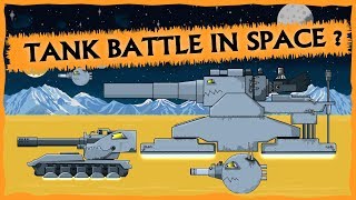 Space Battle  Cartoon about monsters tanks [upl. by Drugge]