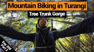 🚵 Mountain Biking in Turangi Tree Trunk Gorge – New Zealands Biggest Gap Year [upl. by Anillek]