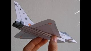 Eurofighter Paper Airplane 3D model [upl. by Rahman]