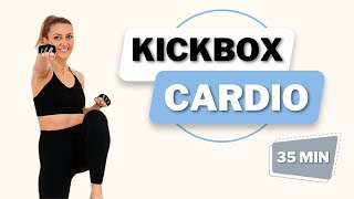 🔥35 Min CARDIO KICKBOXING WORKOUT🔥Full Body Low Impact HIIT🔥No Jumping🔥No Equipment🔥All Standing🔥 [upl. by Eira]