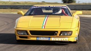 Ferrari 348 Challenge  GTS  TEST in pista  Davide Cironi Drive Experience SUBS [upl. by Kristoffer]