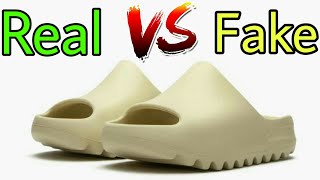 how to spot real vs fake yeezy slides [upl. by Awjan]