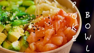 Food from hawaii ｜Poke bowl saumon fresh｜ 在家製作夏威夷料理 [upl. by Darrelle]