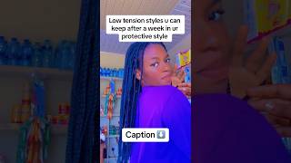 Box braid hairstyles tension freeboxbraids hairstyles [upl. by Petulia]