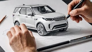 quotHow Draw the NEW 2024 Land Rover Discovery step by stepquot [upl. by Colfin]