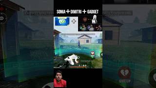 Sonia VS Dimiti VS Gadget 😱Best Character Combination  Auto Knockdown Gloo Wall [upl. by Annoyi808]