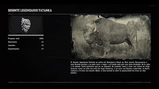 Red Dead Redemption 2  Animales Legendarios Bisonte Tatanka [upl. by Kimura194]