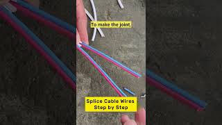 How to Make Staggered Splices of Electrical Wires  Staggered Splicing howto connection wiring [upl. by Dzoba]