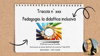 Lezione simulata per concorso docenti [upl. by Cower100]