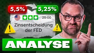 Achtung vor FED Zinsentscheid  Das MUSST du beachten Trading Marktanalyse [upl. by Iret16]