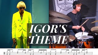 Tyler The Creator  IGORS THEME  Drum Lesson [upl. by Xenia]