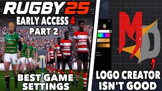 RUGBY 25 Early Access 4 PART 2  Best Settings To Play With  Full Gameplay  Feedback amp Thoughts [upl. by Frierson900]