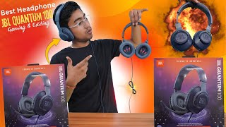 The Best Gaming amp Editing Headphones  JBL Quantum 100 Review [upl. by Randolf667]