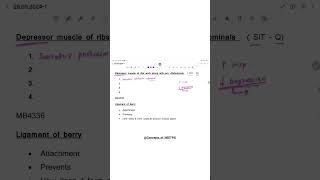 Depressor muscles of ribs anatomy physiology neetpg inicet [upl. by Kornher]