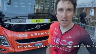 GERAINT THOMAS  INTERVIEW  STAGE 9 GIRO D ITALY 2024 [upl. by Eelanna885]