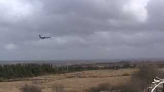 Flybe CROSSWIND landing Knock [upl. by Anilorak668]