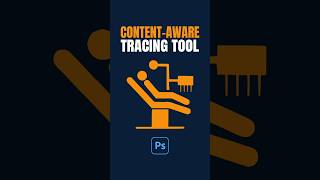 ContentAware Tracing Tool in Photoshop shorts photoshop tutorial [upl. by Ellebyam]