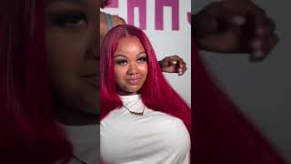 Versatile Sew In Weave Tutorial Red Human Hair Install with Leave Out [upl. by Aivekahs]