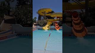 Cool Slides  Ayia Napa Cyprus waterslide waterpark watergame shorts [upl. by Suvart]