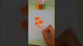 flower panting easy drawing shyamart01 art video trending video very easy drawing 🌻🌻🌸🌸 [upl. by Orose]