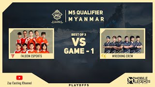 Game  1 FALCON ESPORTS vs 9K MG M5 Myanmar Qualifier [upl. by Valorie]