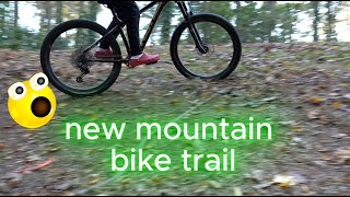 new mountain bike trail bikelife mountainbike bike jump foryou [upl. by Adlez]