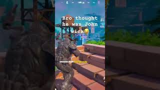 Fake John wick😂 fortnite 200pumpedbtw gaming [upl. by Itsud]