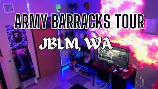 Army Barracks Tour 2023  JBLM WA [upl. by Dnaltroc384]