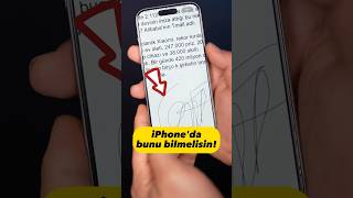 iPhone’da hayat kurtaran özellik [upl. by Ronym]