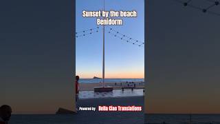 Sunset by Levante beach Benidorm [upl. by Llered]